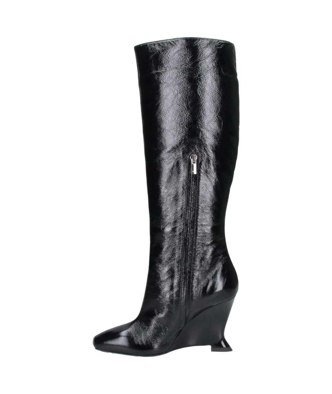BALMAIN Черные кожаные сапоги, фото 3
