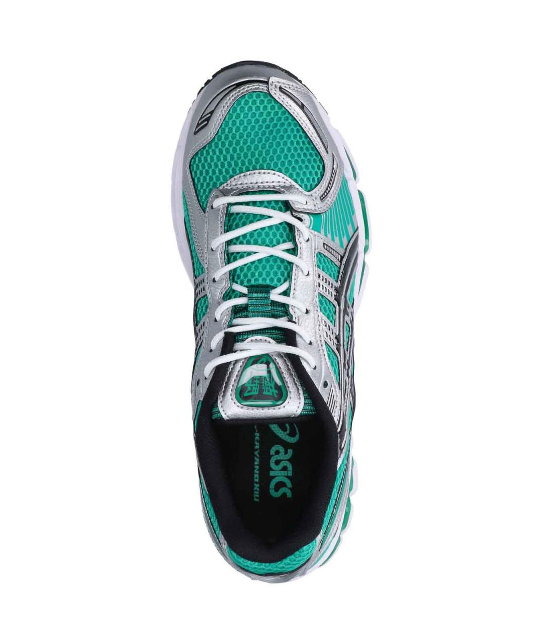ASICS Зеленые кожаные низкие кроссовки / кеды, фото 5