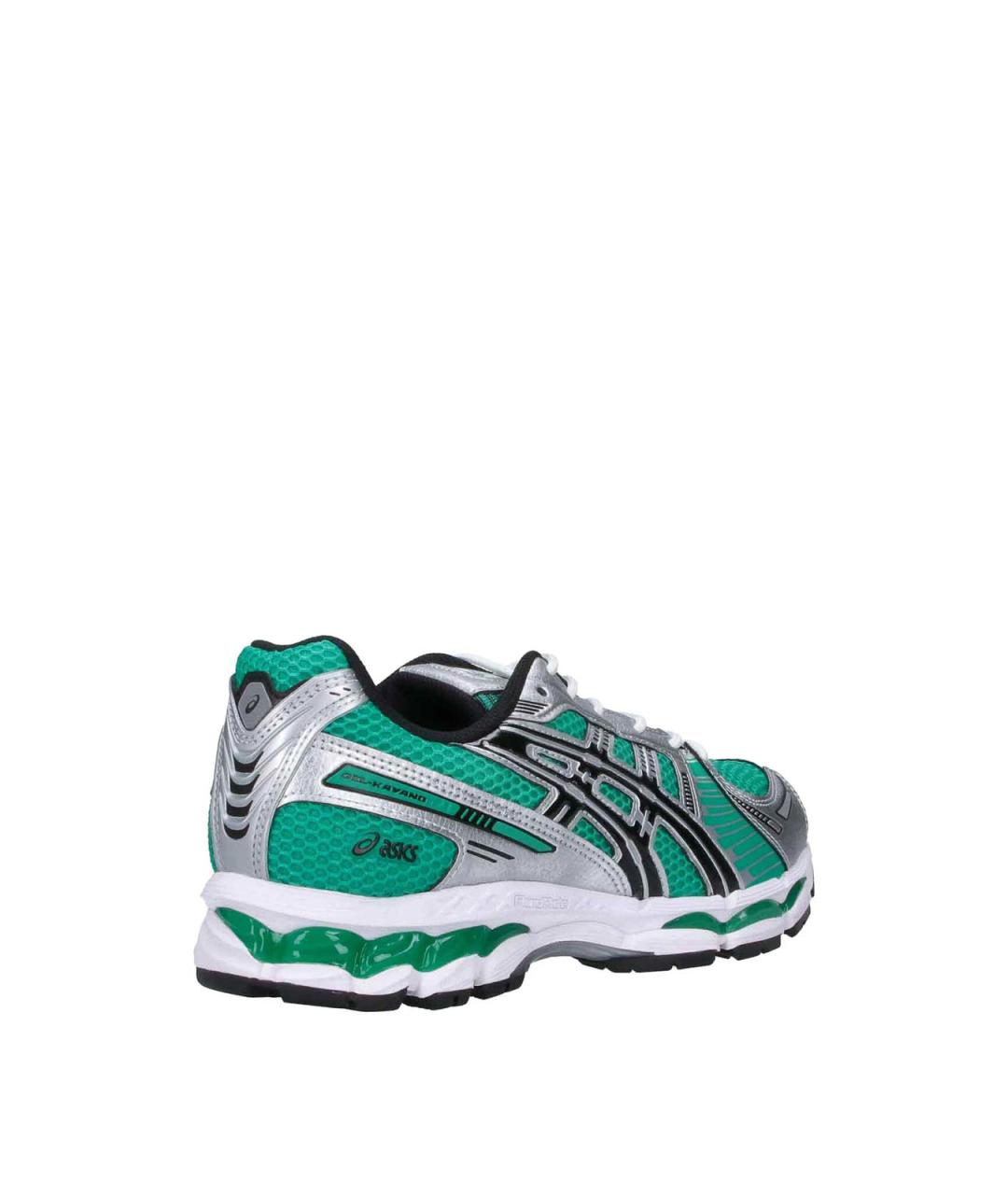 ASICS Зеленые кожаные низкие кроссовки / кеды, фото 4