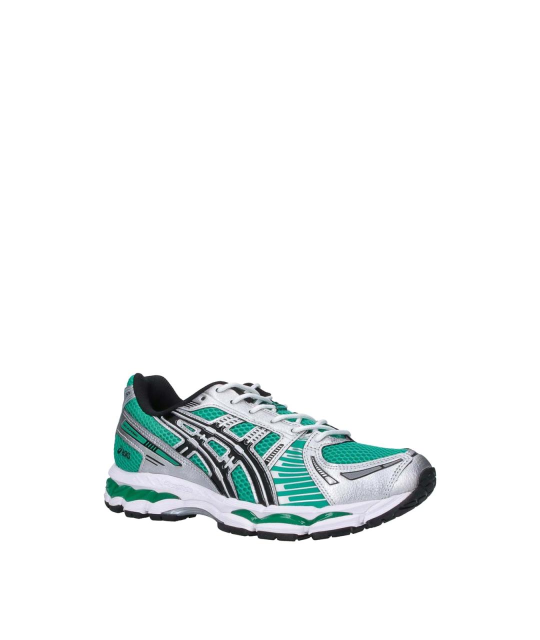 ASICS Зеленые кожаные низкие кроссовки / кеды, фото 2