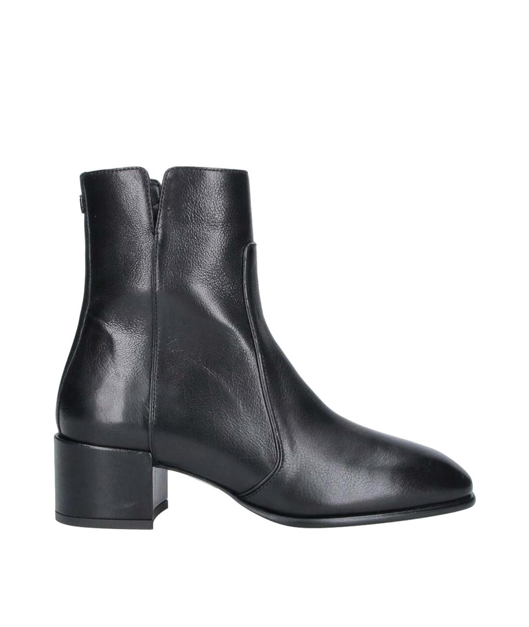 JIMMY CHOO Черные кожаные ботильоны, фото 1