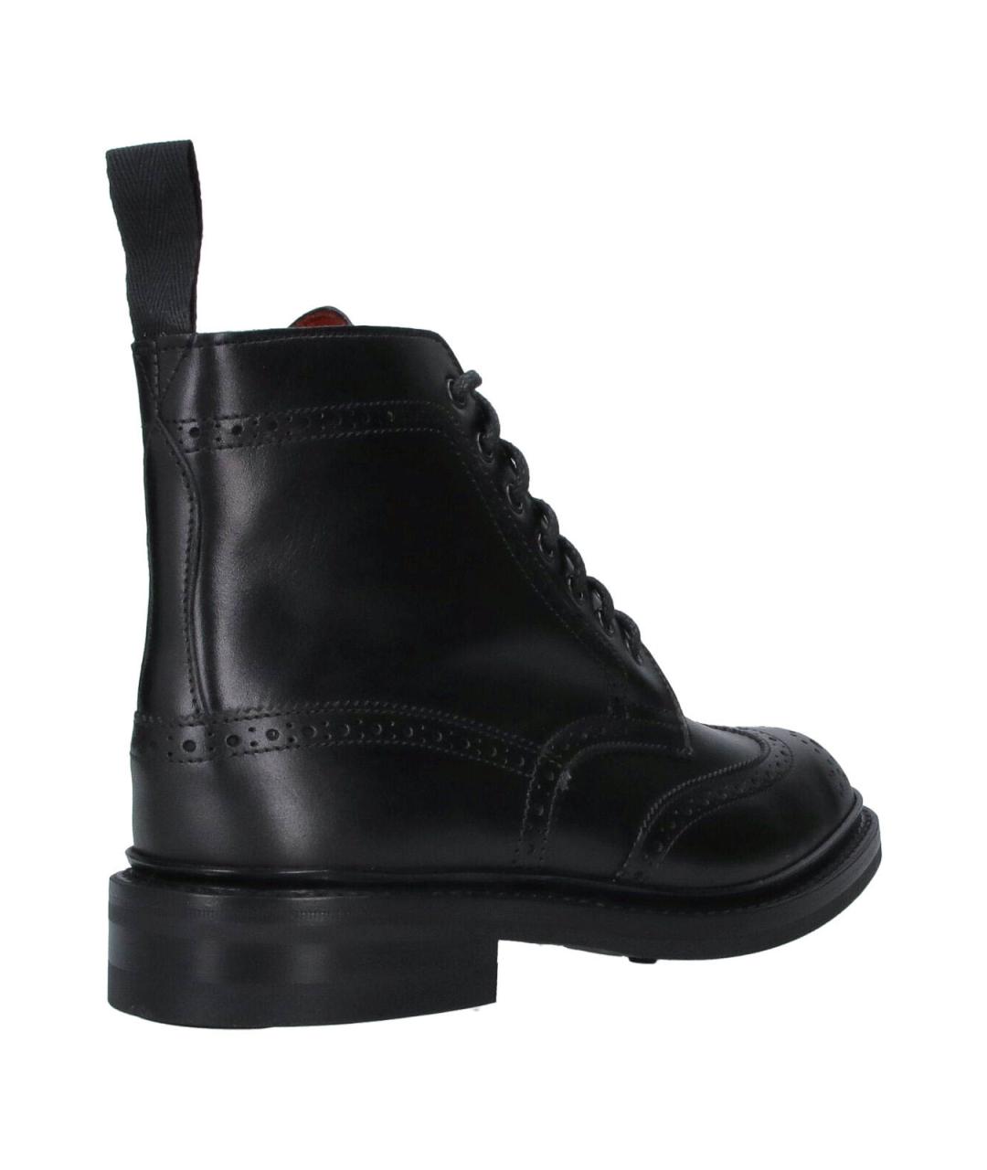 TRICKER'S Черные кожаные ботинки, фото 4