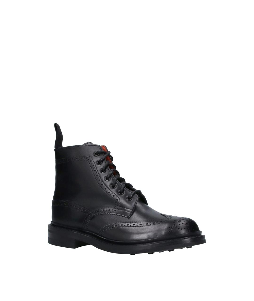 TRICKER'S Черные кожаные ботинки, фото 2
