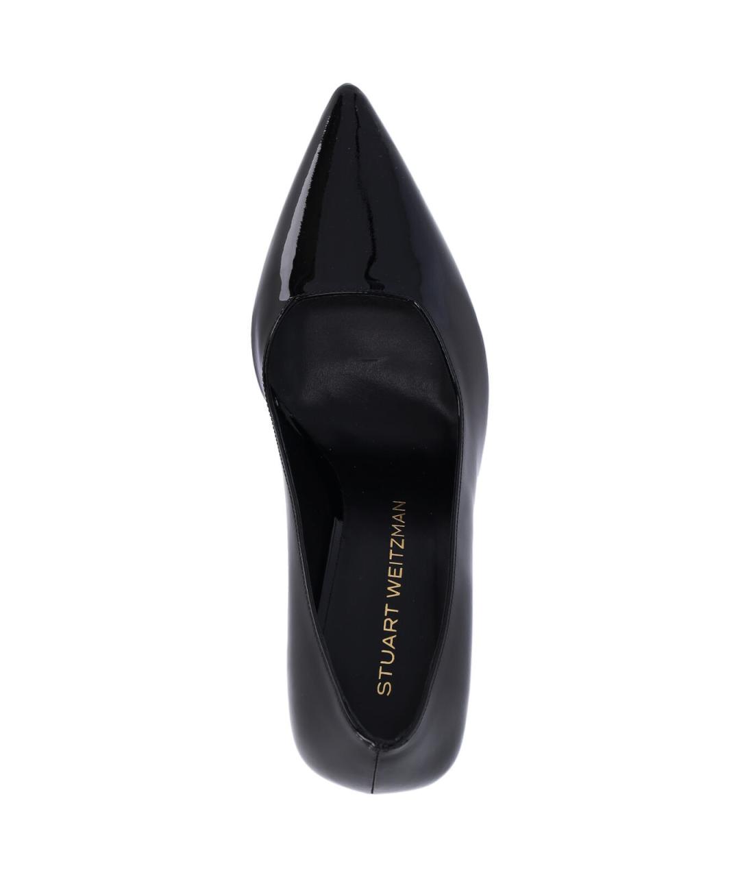 STUART WEITZMAN Черные кожаные туфли, фото 5