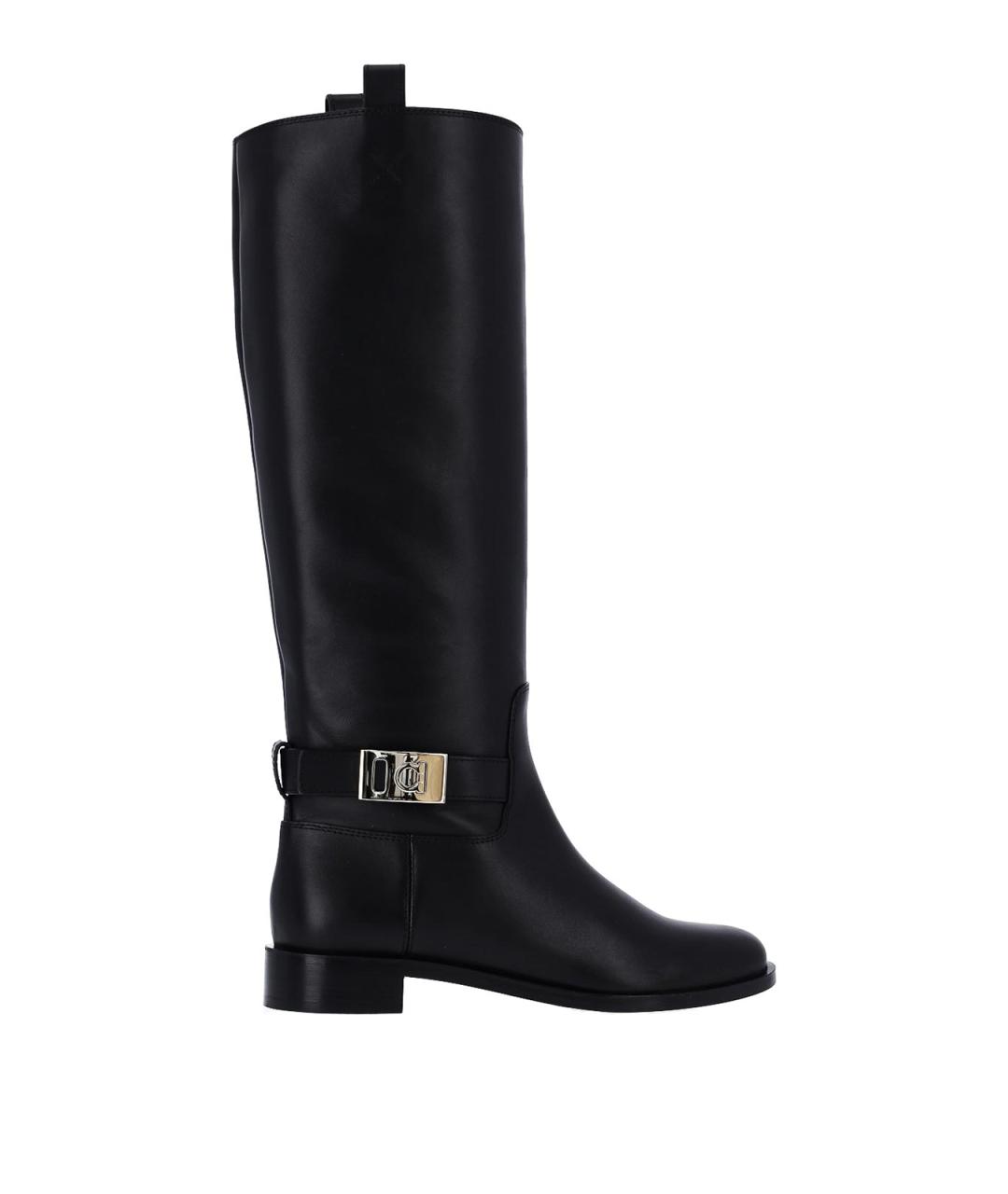 FERRAGAMO Черные кожаные сапоги, фото 6