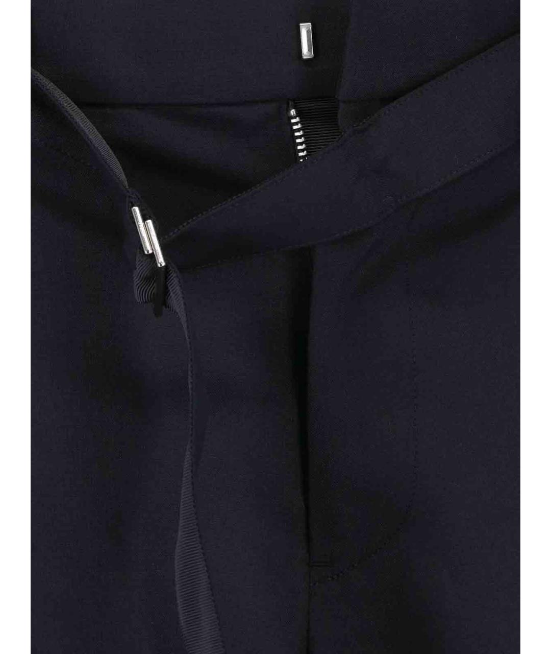 SACAI Черные шерстяные брюки широкие, фото 5