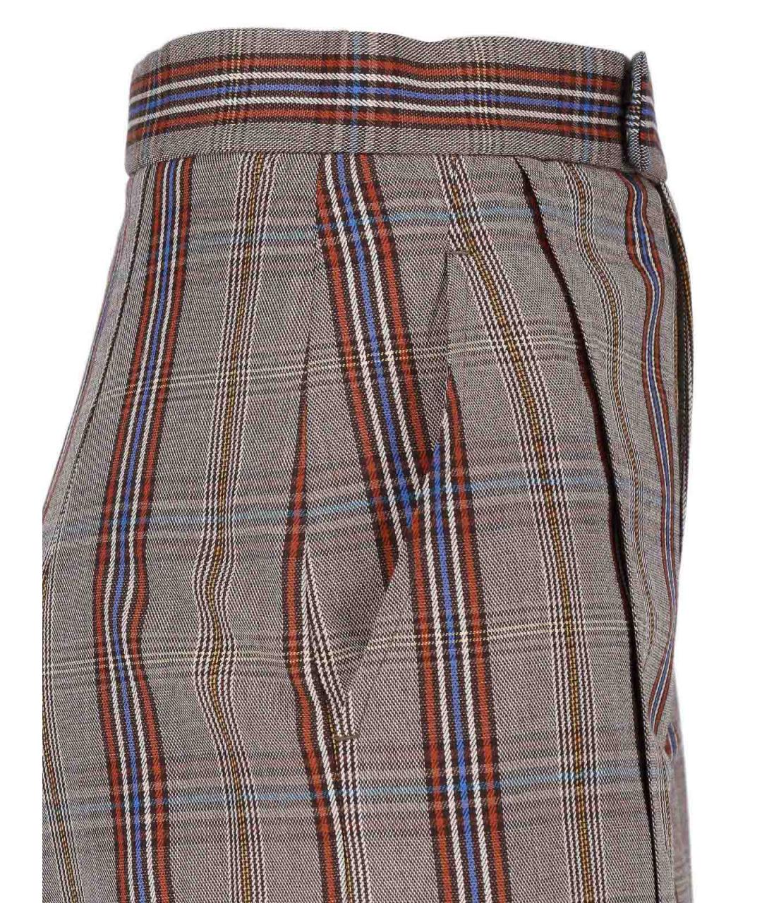 VIVIENNE WESTWOOD Мульти вискозные прямые брюки, фото 4