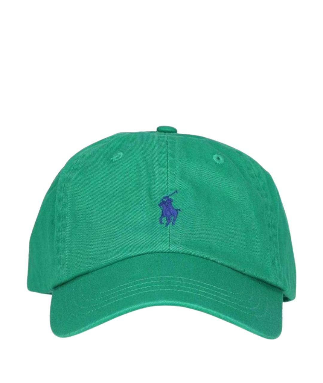 POLO RALPH LAUREN Зеленая хлопковая кепка/бейсболка, фото 1