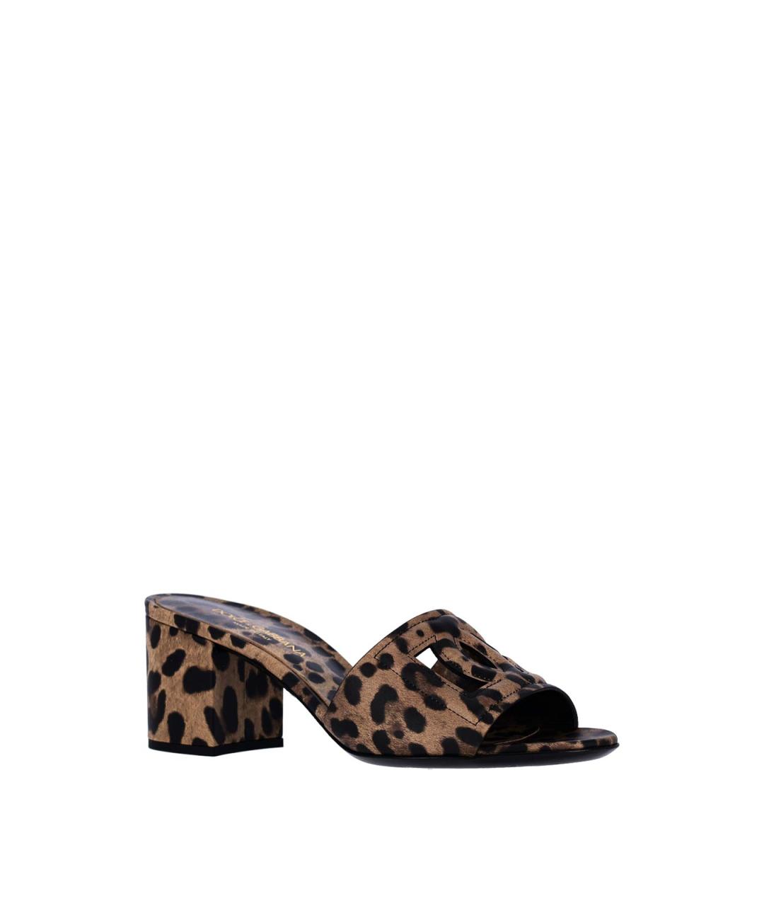 DOLCE&GABBANA Мульти кожаные сандалии, фото 2