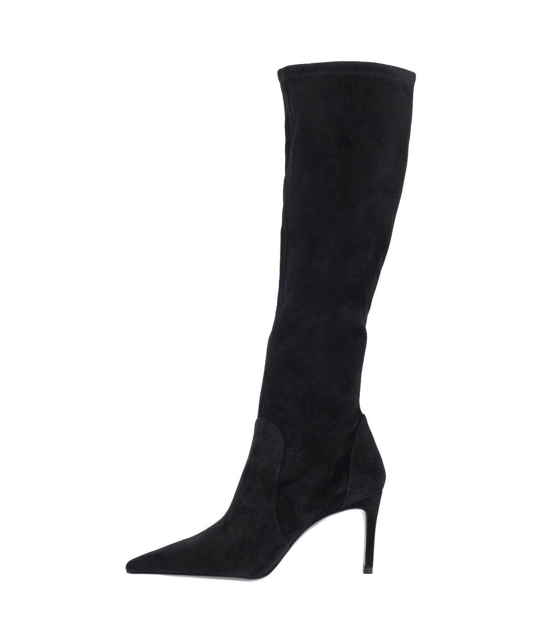 STUART WEITZMAN Черные замшевые сапоги, фото 3