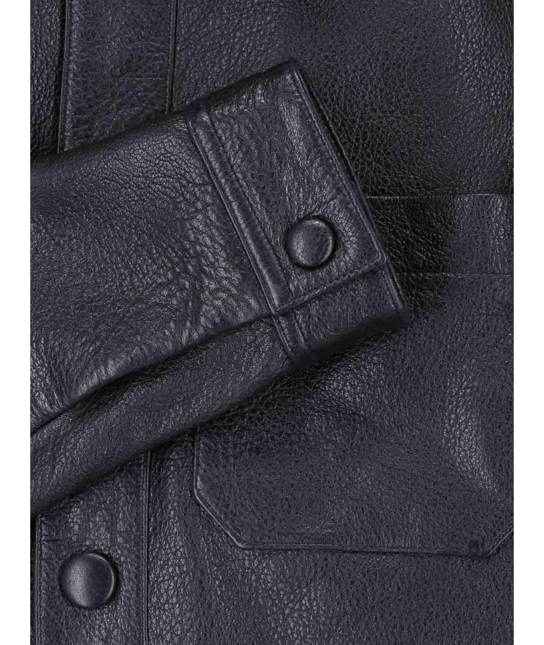 FRAME Черная кожаная куртка, фото 5