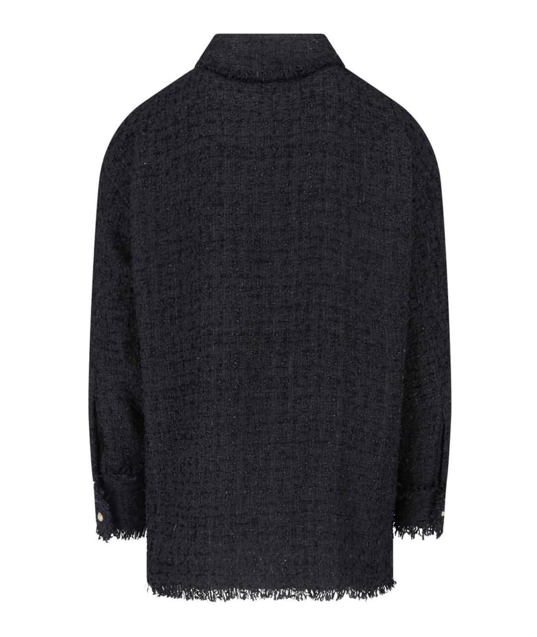 BALMAIN Черная хлопковая рубашка, фото 2