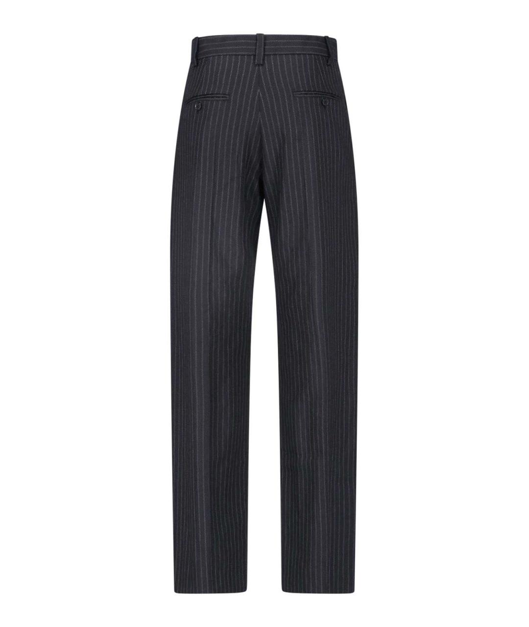 ISABEL MARANT Черные шерстяные прямые брюки, фото 2