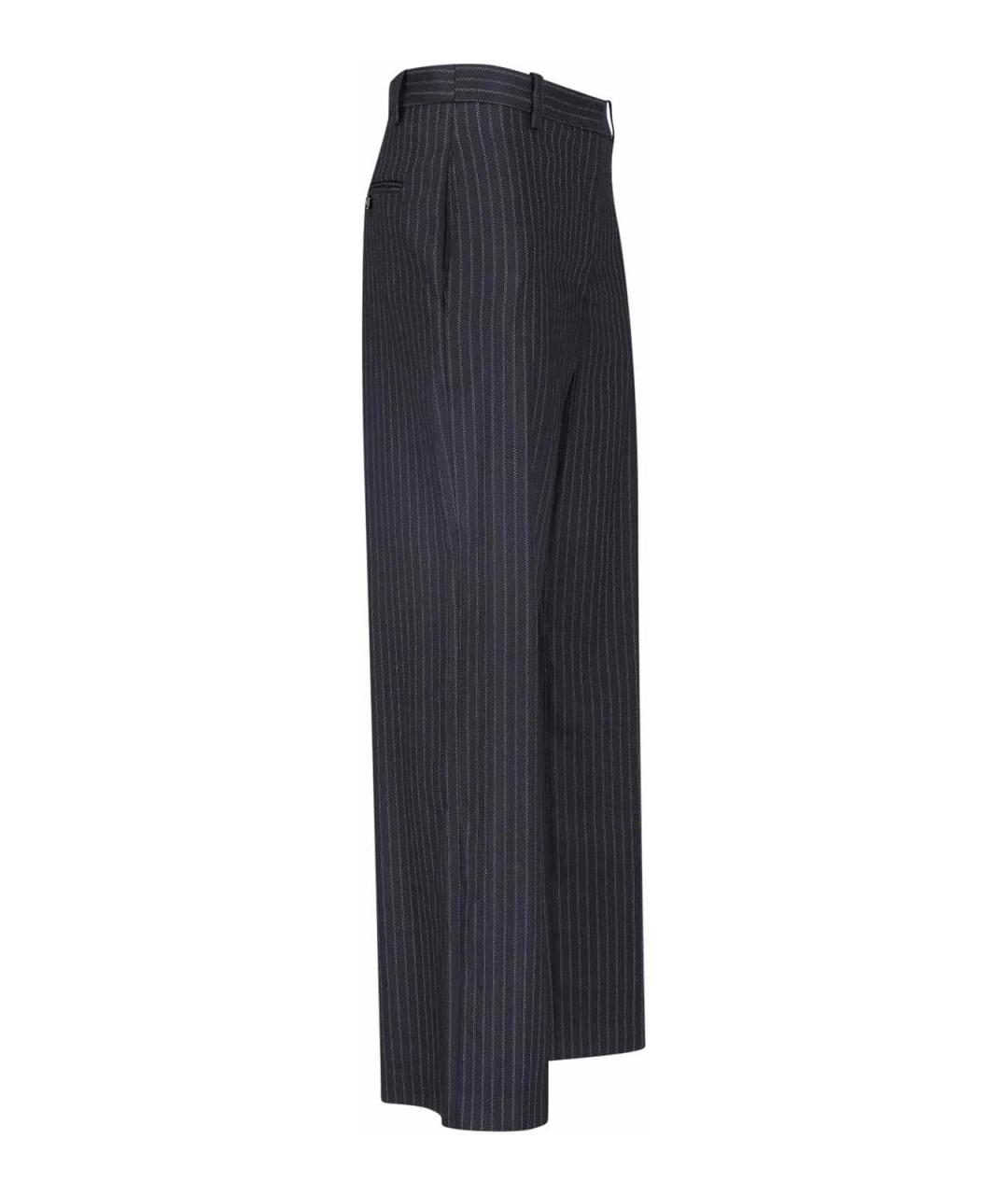 ISABEL MARANT Черные шерстяные прямые брюки, фото 3