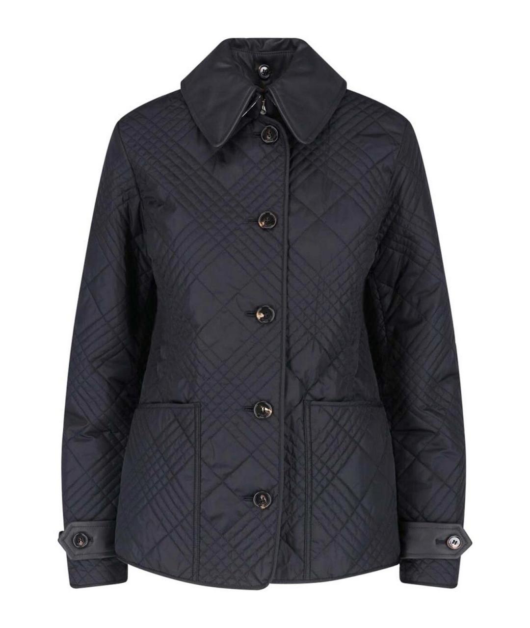 BURBERRY Черная полиамидовая куртка, фото 1