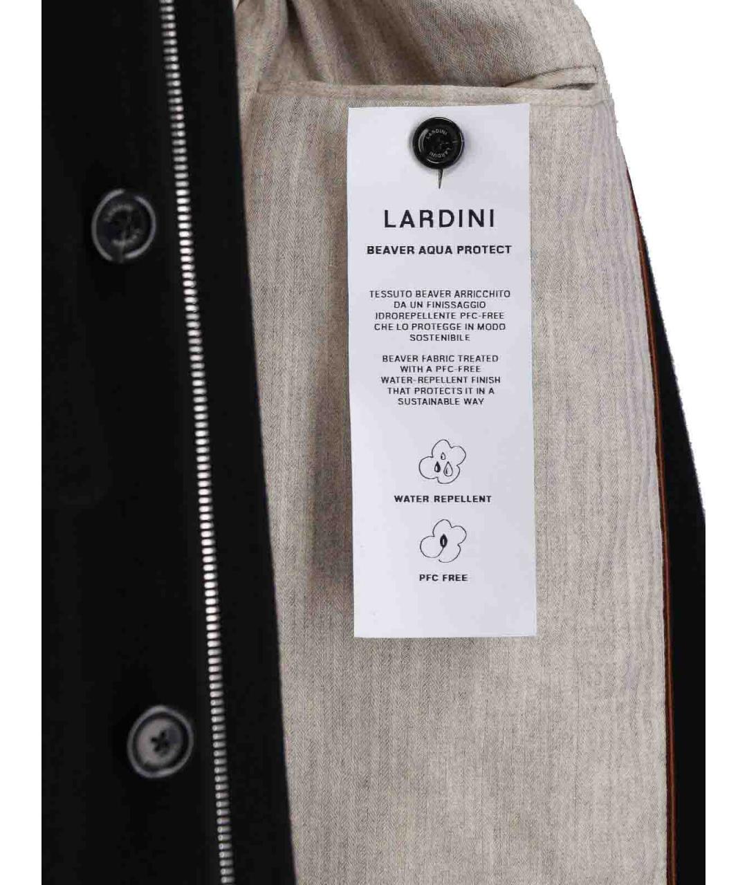 LARDINI Черная шерстяная куртка, фото 5