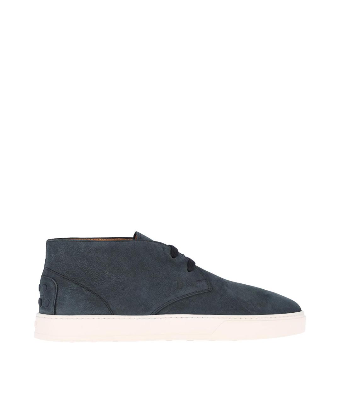 TOD'S Синие замшевые низкие кроссовки / кеды, фото 6