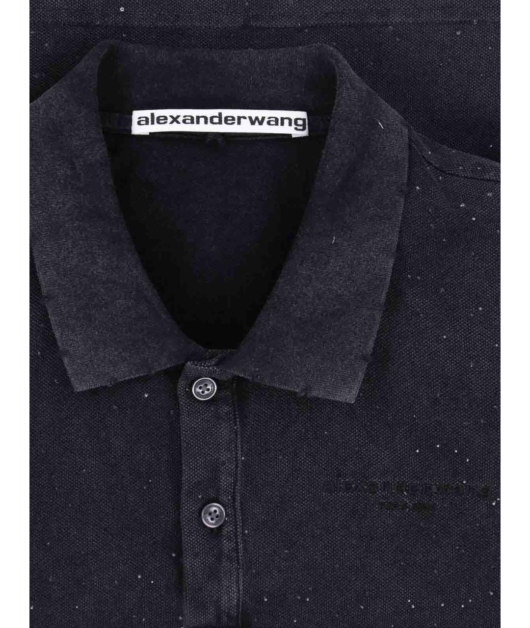 ALEXANDER WANG Черная футболка, фото 3