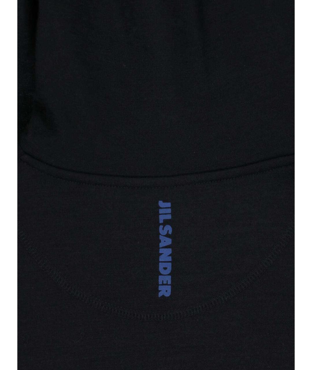 JIL SANDER Черная шерстяная водолазка, фото 3