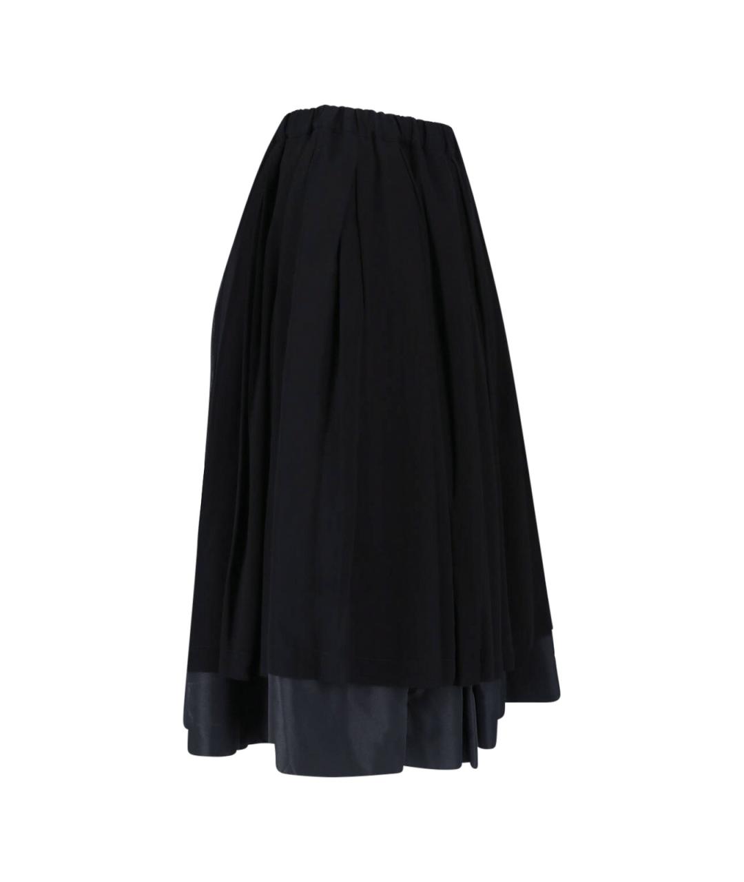COMME DES GARÇONS Черная полиэстеровая юбка миди, фото 3