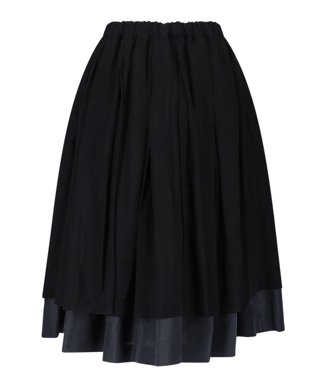 COMME DES GARÇONS Черная полиэстеровая юбка миди, фото 2