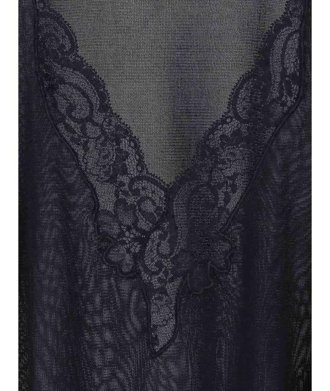 BALMAIN Черная вискозная майка, фото 3