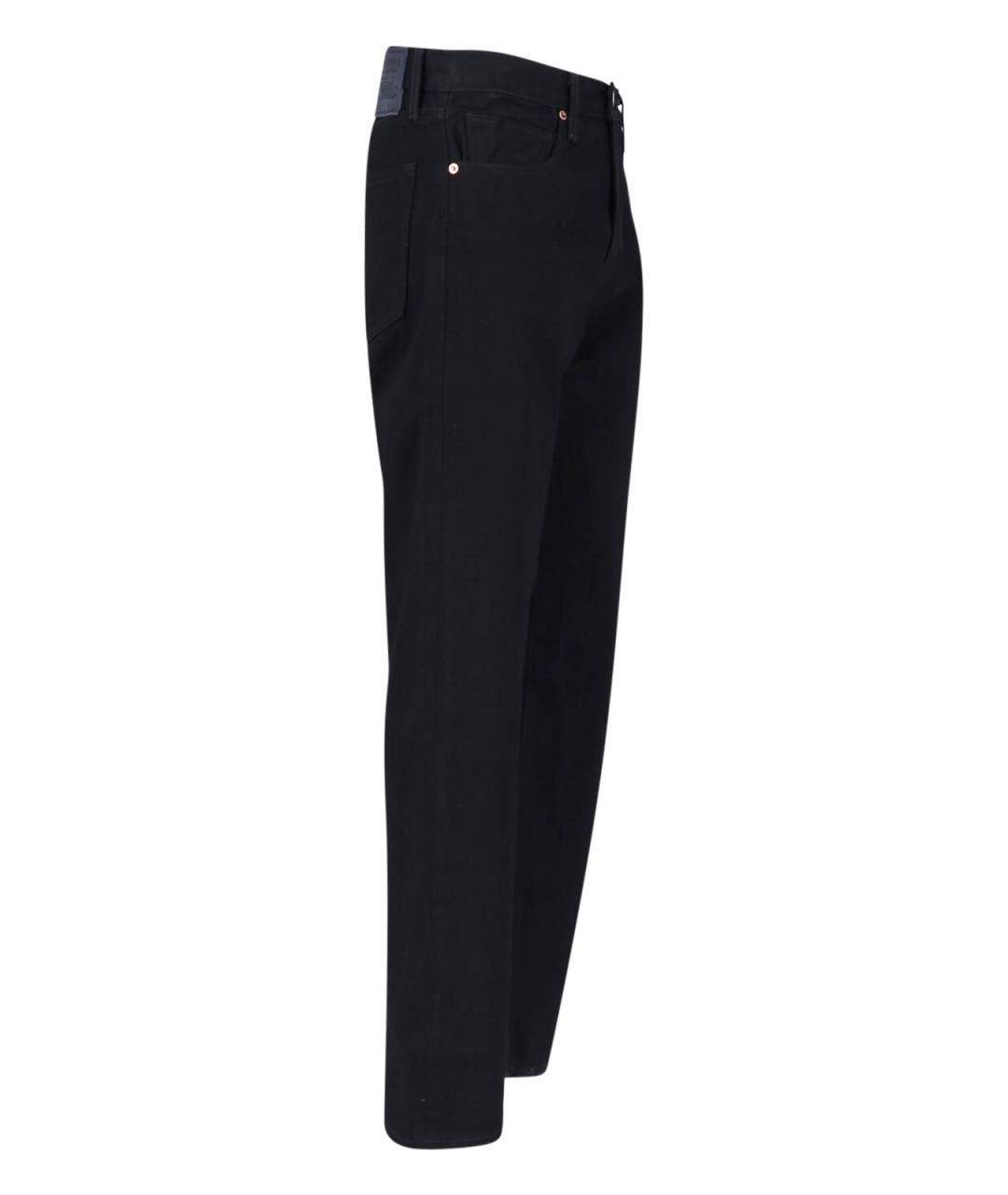 LEVI'S Черные хлопковые прямые джинсы, фото 3