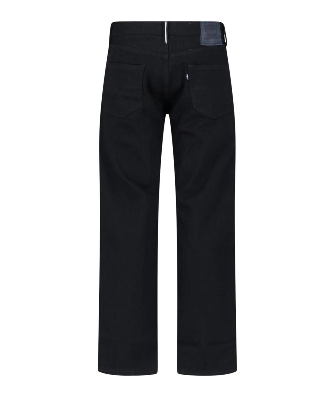 LEVI'S Черные хлопковые прямые джинсы, фото 2