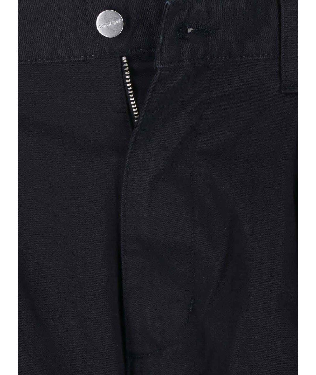 CARHARTT Черные хлопковые повседневные брюки, фото 5