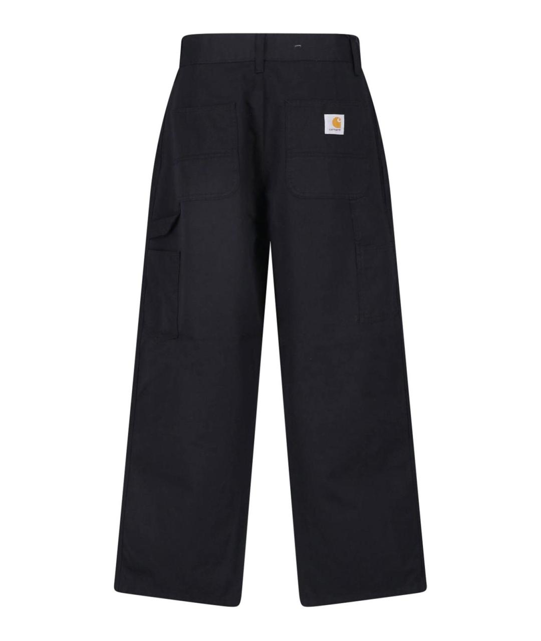 CARHARTT Черные хлопковые повседневные брюки, фото 2