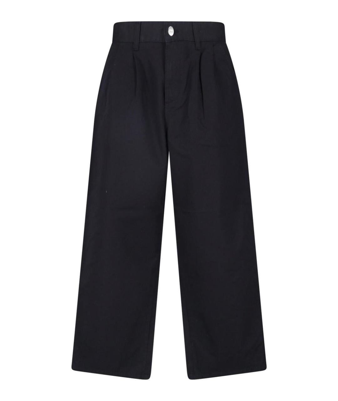 CARHARTT Черные хлопковые повседневные брюки, фото 1