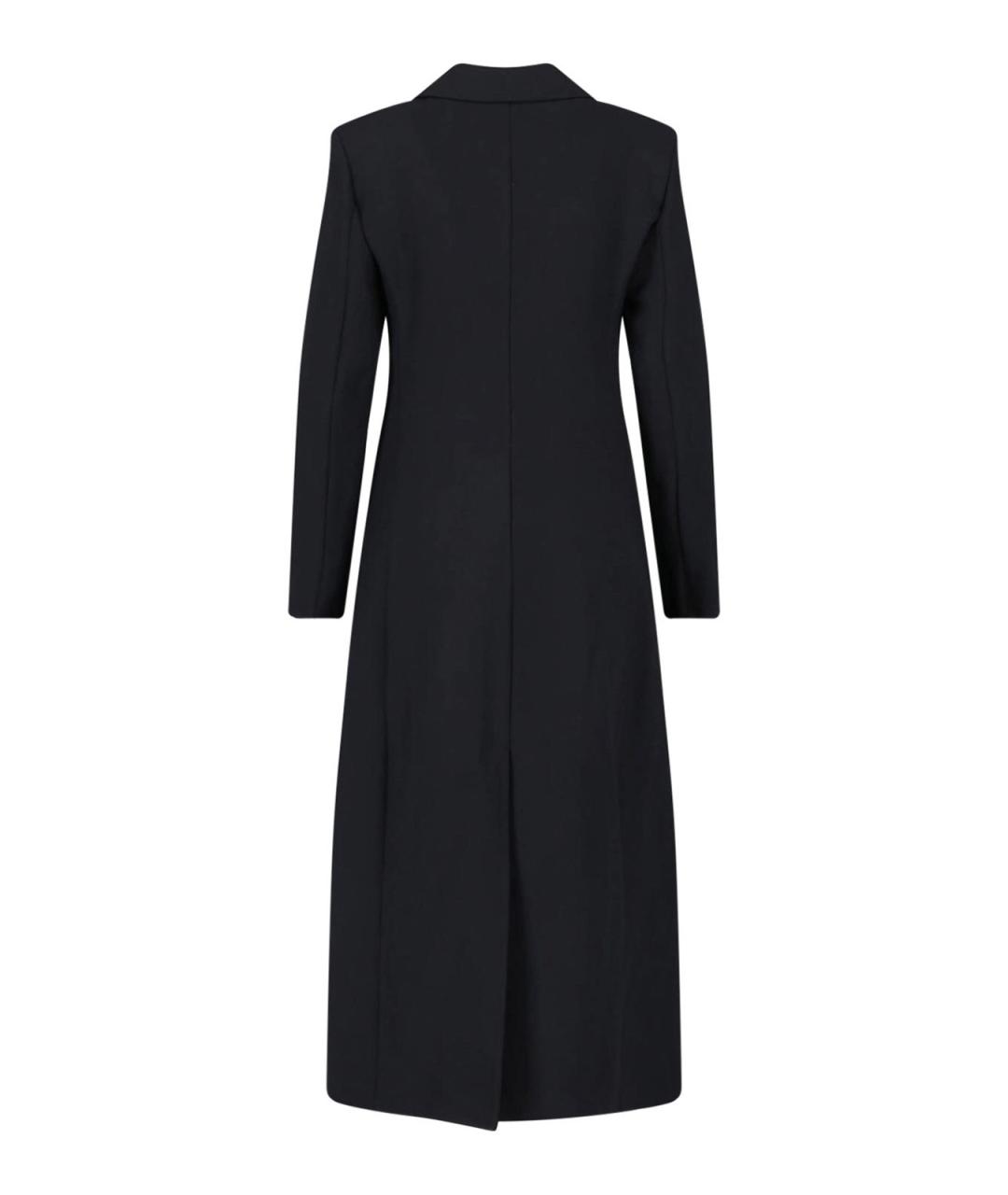 JIL SANDER Черное шерстяное пальто, фото 2