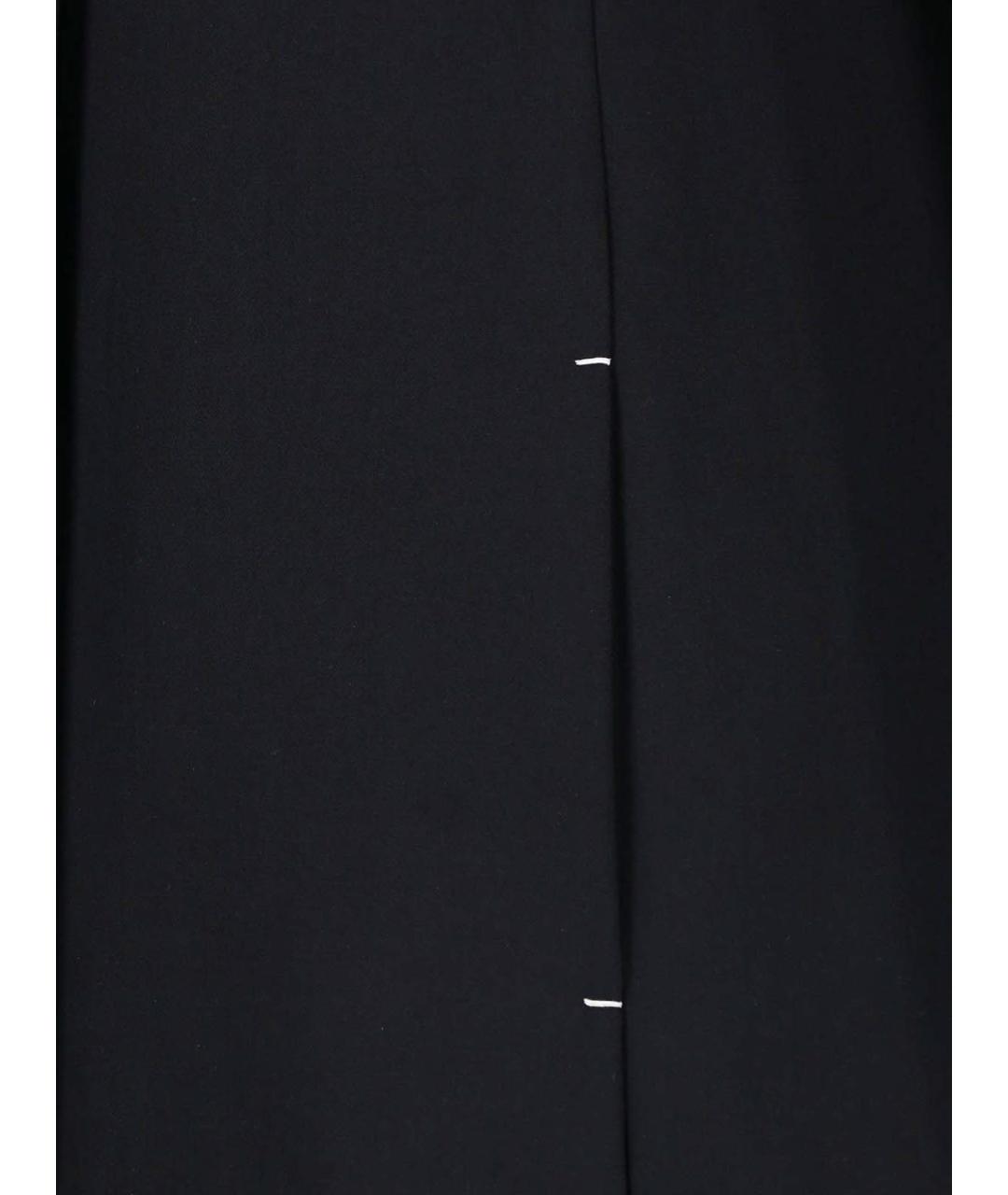JIL SANDER Черное шерстяное пальто, фото 3