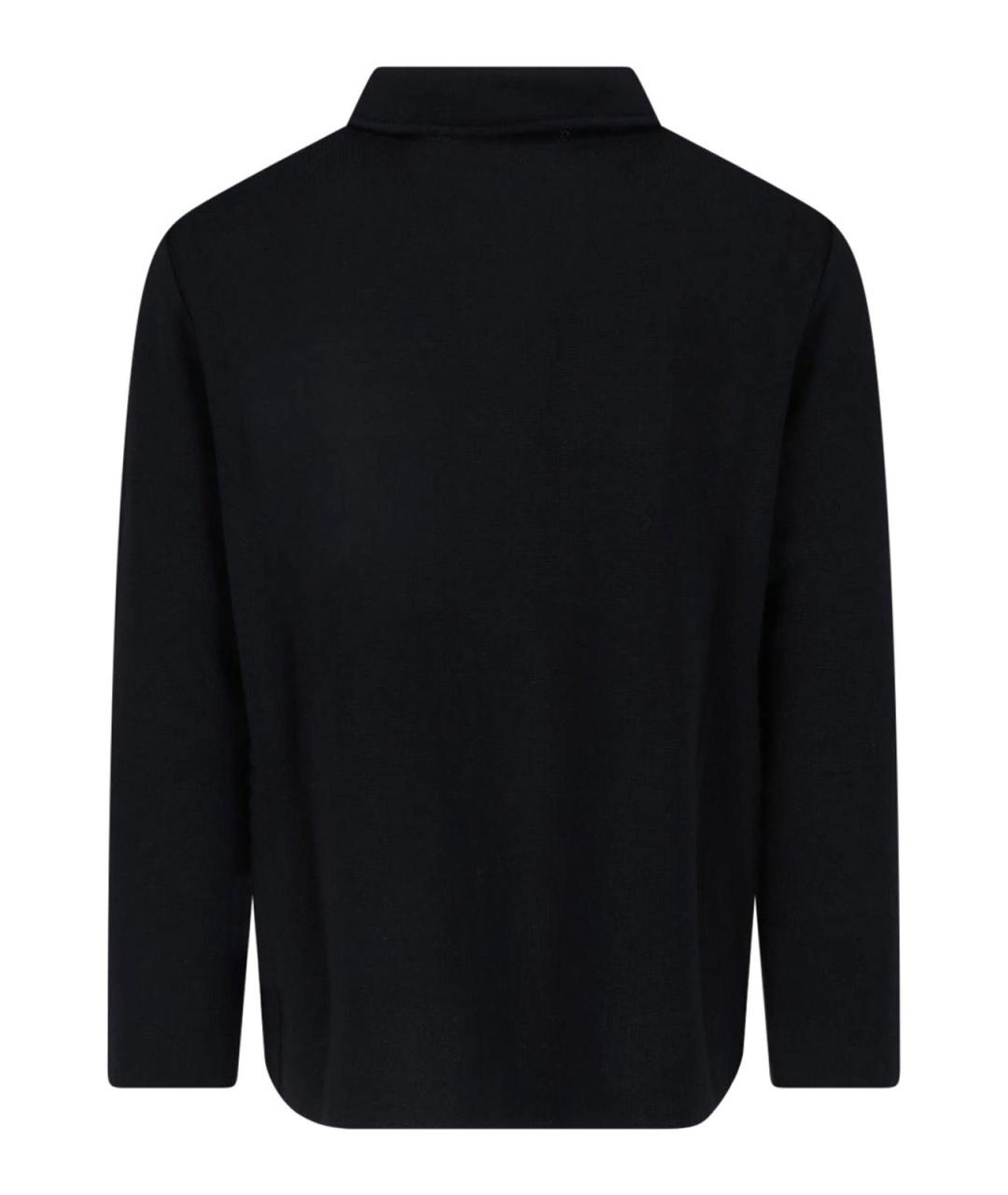 LARDINI Черная шерстяная кэжуал рубашка, фото 2