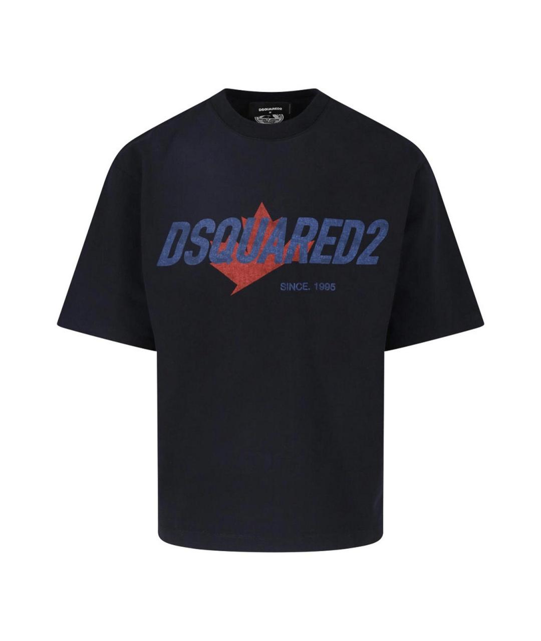 DSQUARED2 Черная хлопковая футболка, фото 1