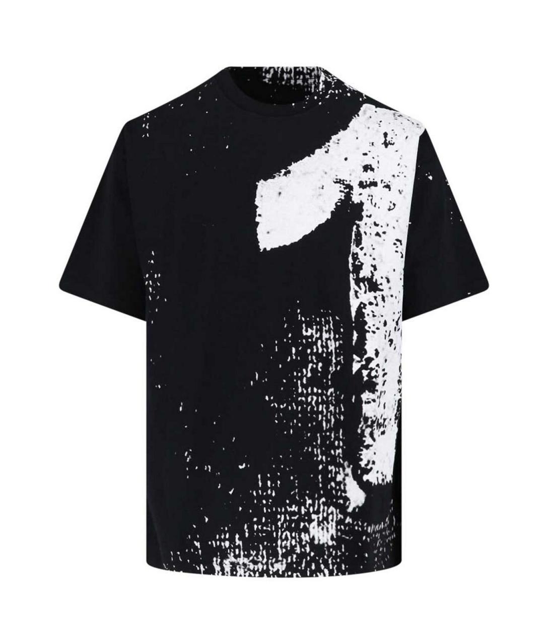 MAISON MARGIELA Черная хлопковая футболка, фото 1