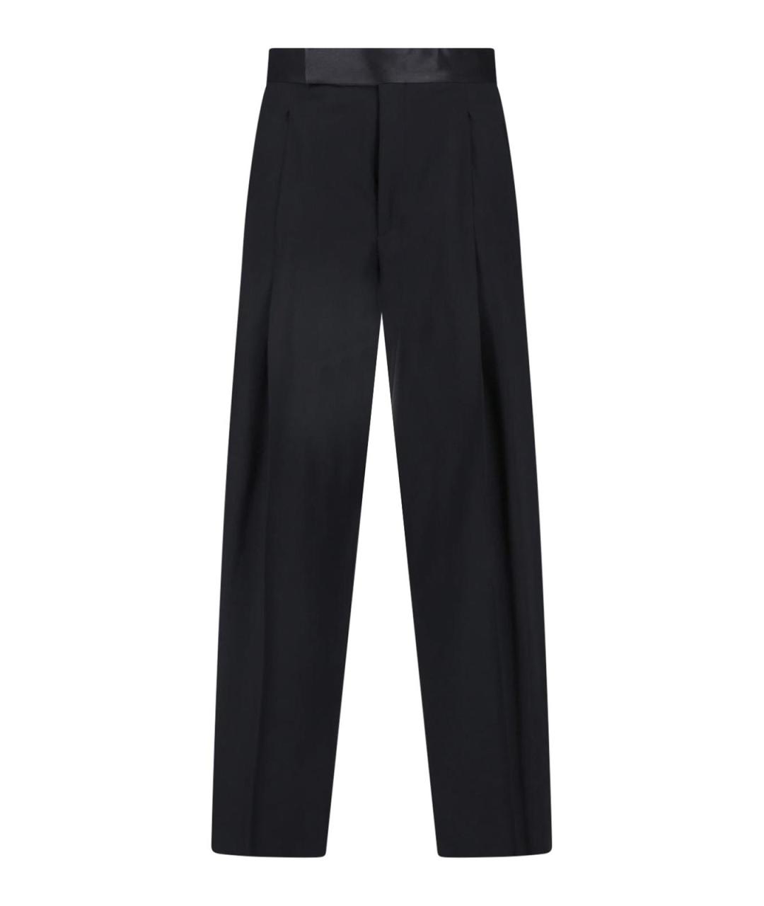 GIORGIO ARMANI Черные шерстяные классические брюки, фото 6