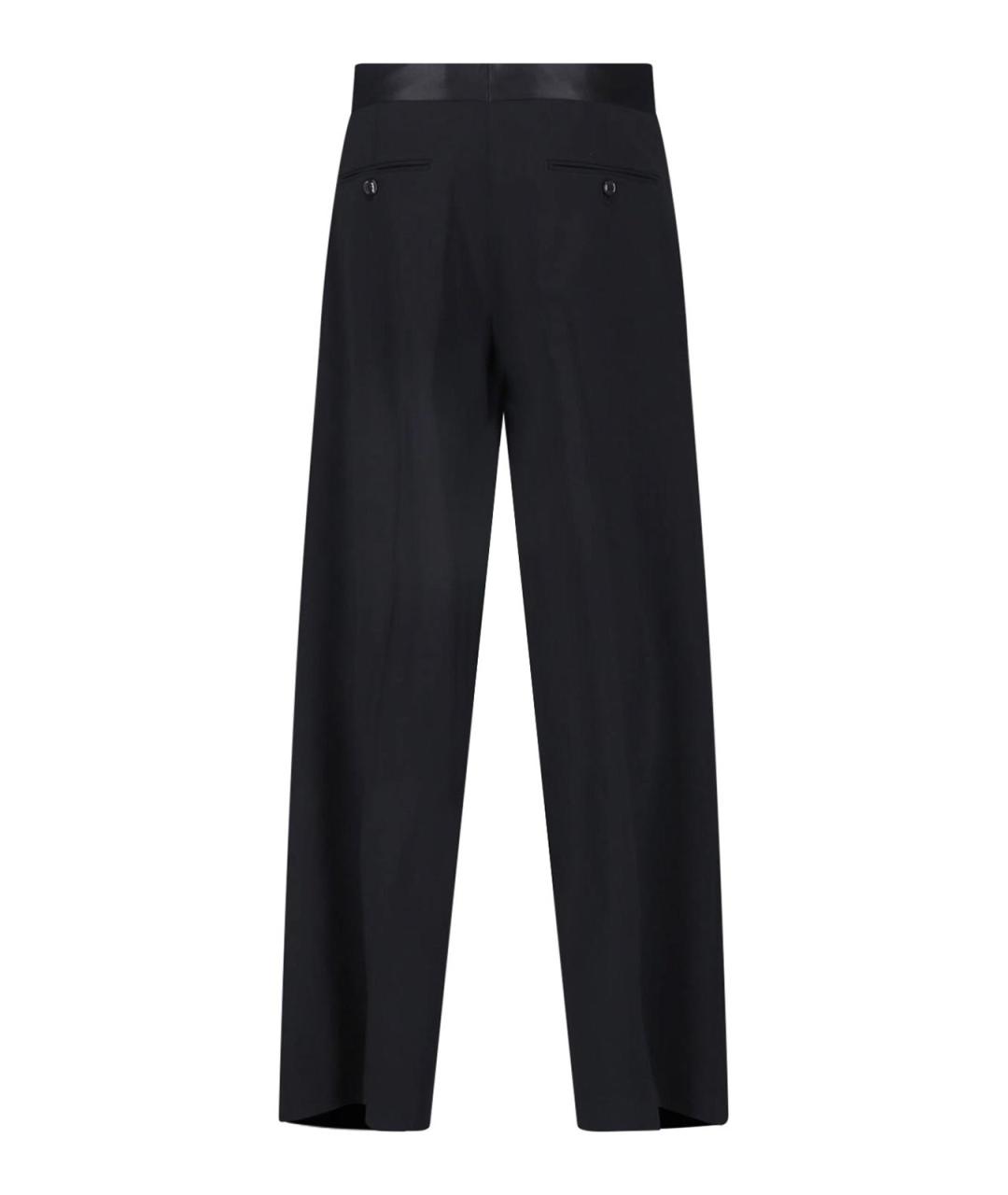 GIORGIO ARMANI Черные шерстяные классические брюки, фото 2