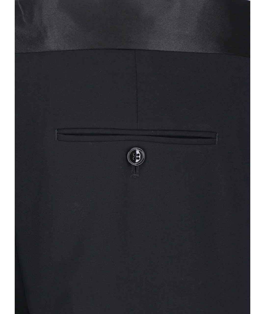 GIORGIO ARMANI Черные шерстяные классические брюки, фото 4