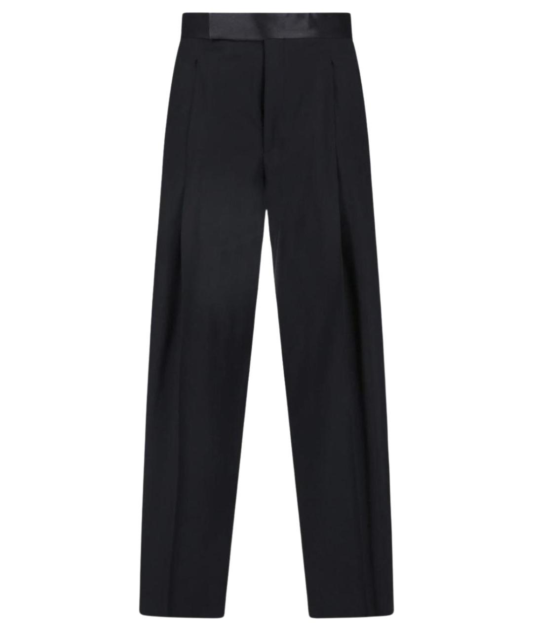 GIORGIO ARMANI Черные шерстяные классические брюки, фото 1