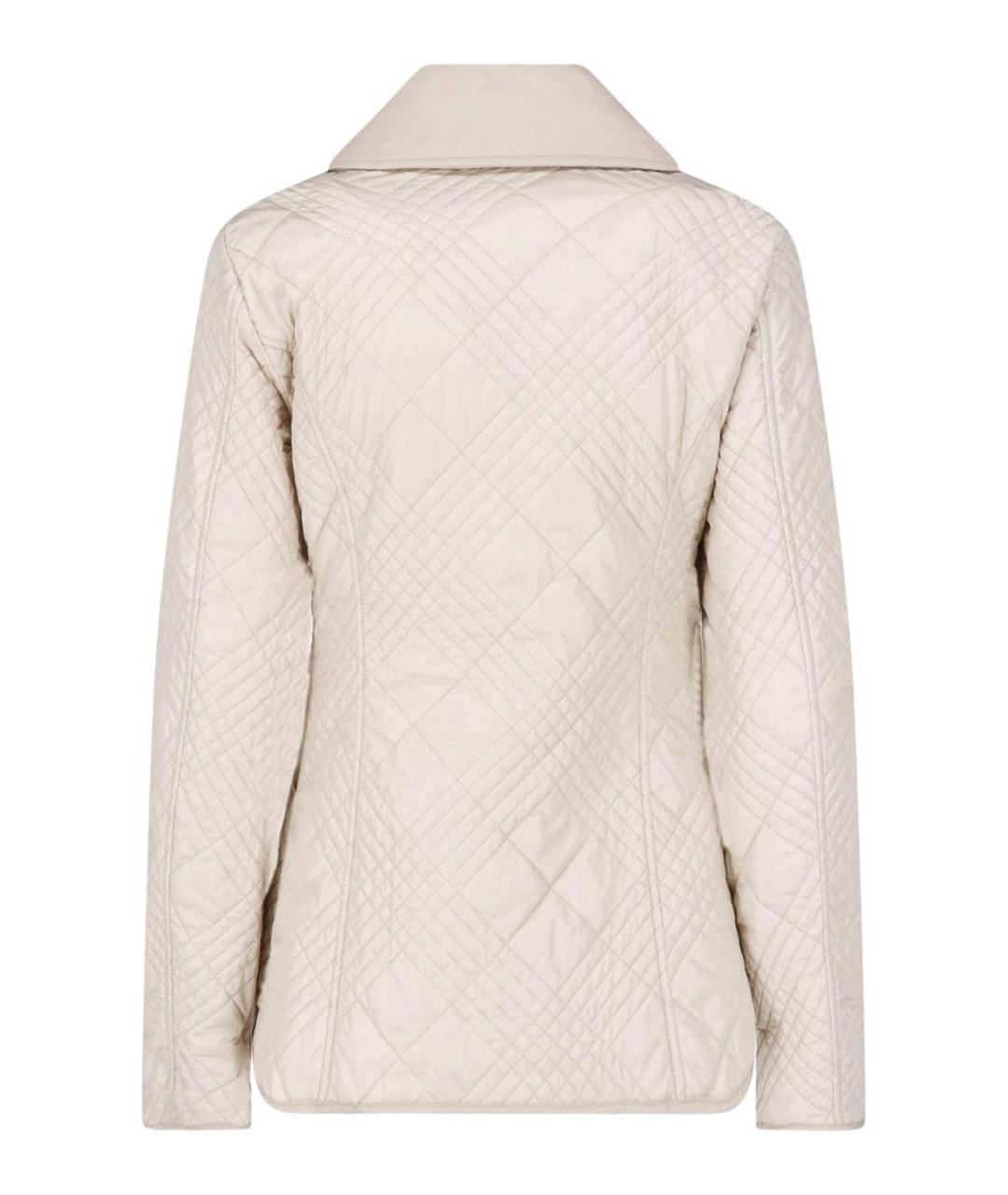 BURBERRY Бежевая полиамидовая куртка, фото 2