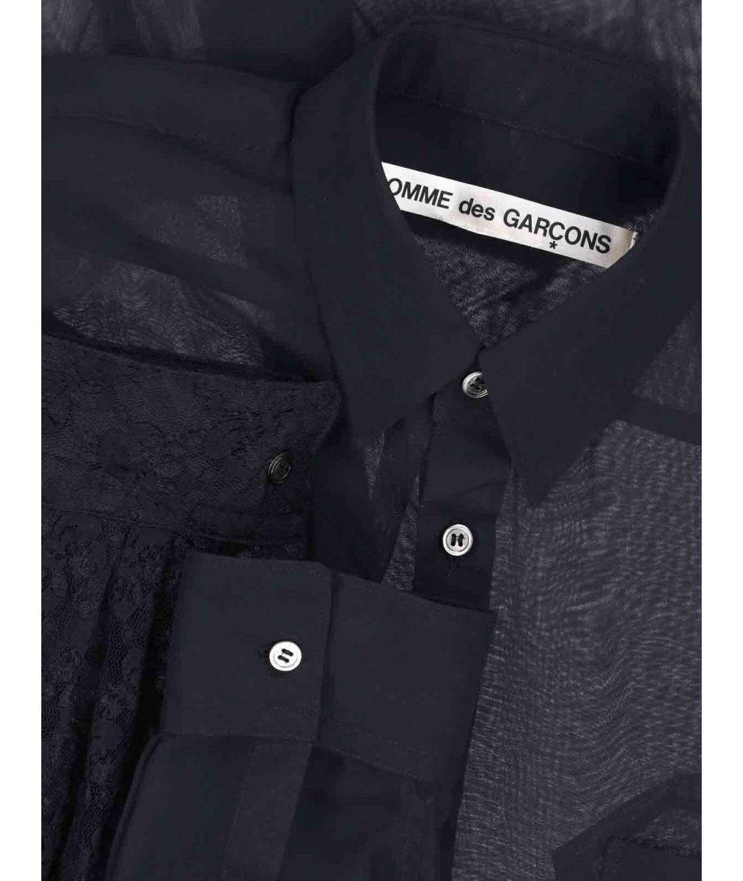 COMME DES GARÇONS Черная полиэстеровая рубашка, фото 3