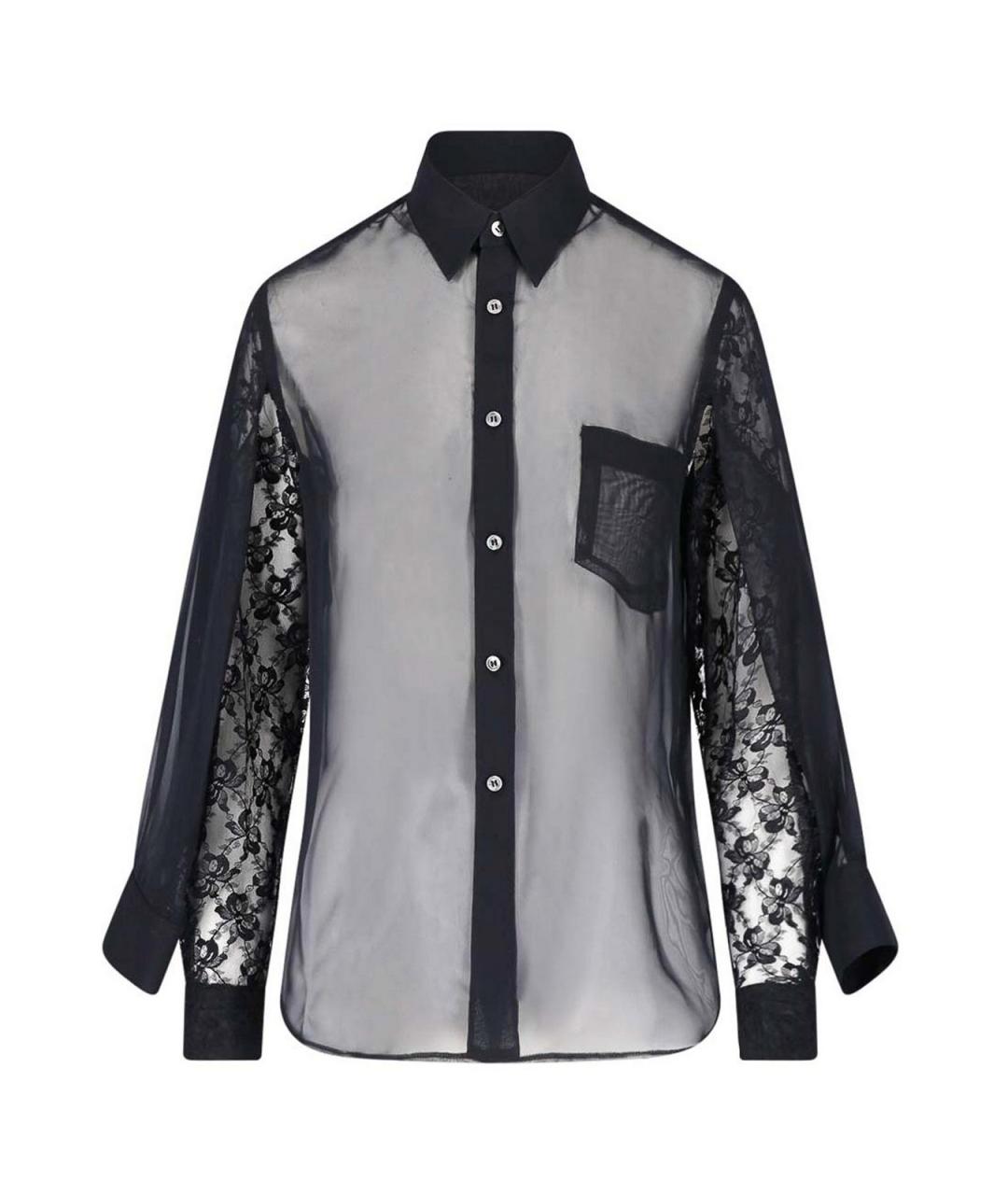 COMME DES GARÇONS Черная полиэстеровая рубашка, фото 1
