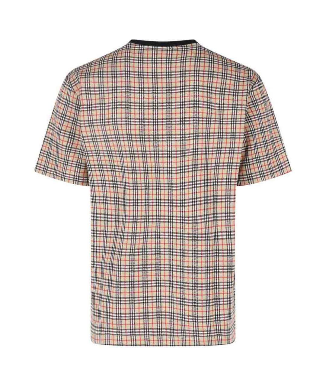 BURBERRY Черная хлопковая футболка, фото 2