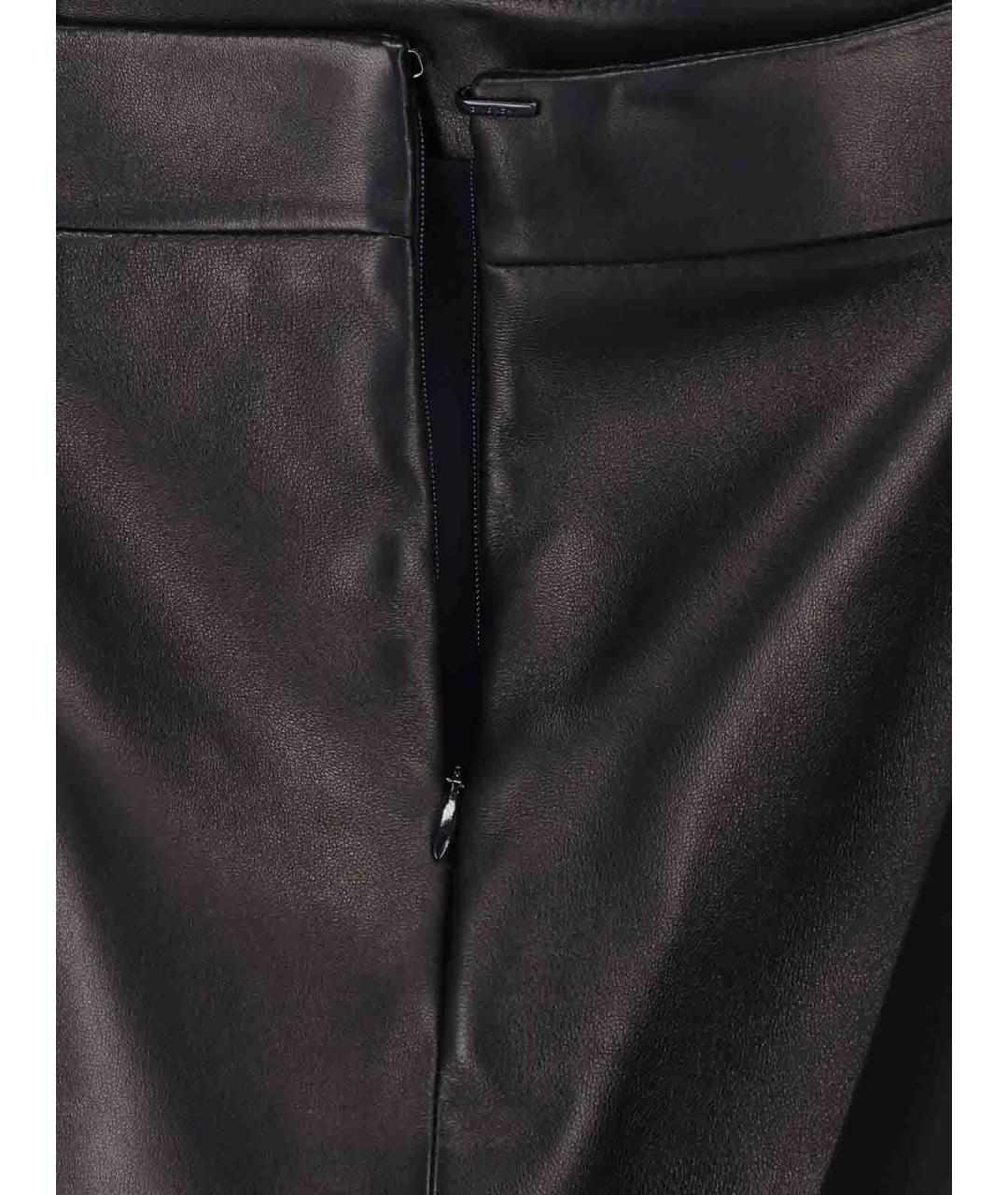 GIVENCHY Черная кожаная юбка мини, фото 5