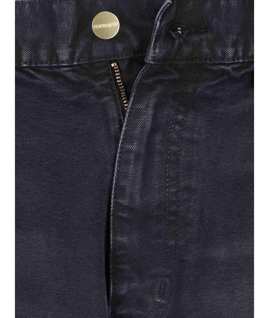 CARHARTT Черные хлопковые прямые джинсы, фото 5