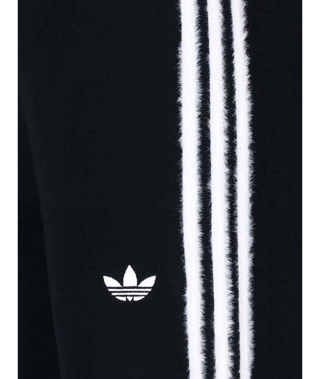 ADIDAS Черные вискозные прямые брюки, фото 4