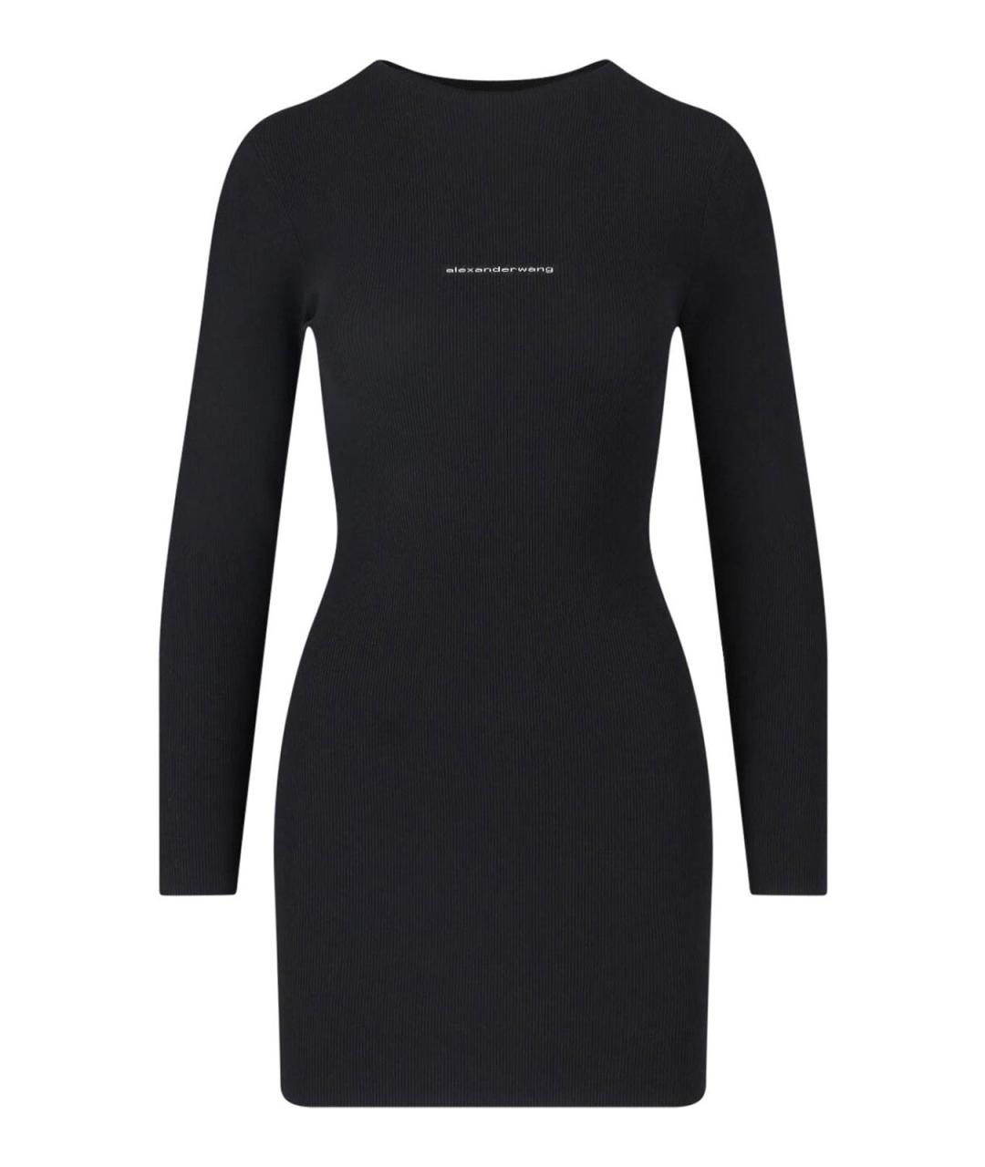 ALEXANDER WANG Черное полиамидовое повседневное платье, фото 1