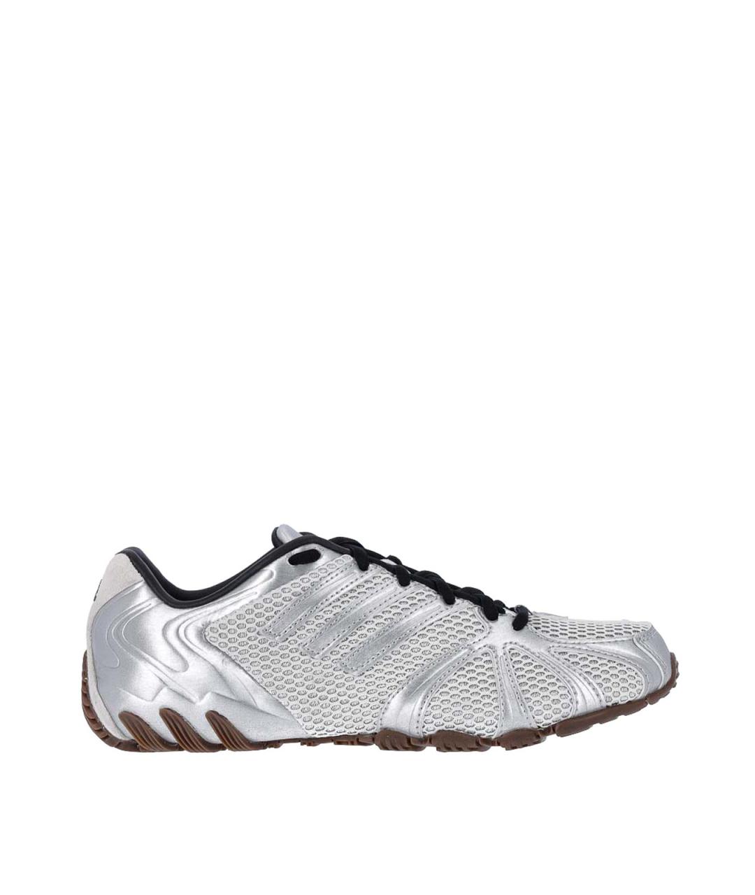 ADIDAS Серебряные текстильные кроссовки, фото 1