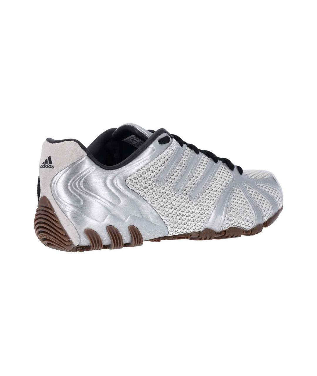 ADIDAS Серебряные текстильные кроссовки, фото 4